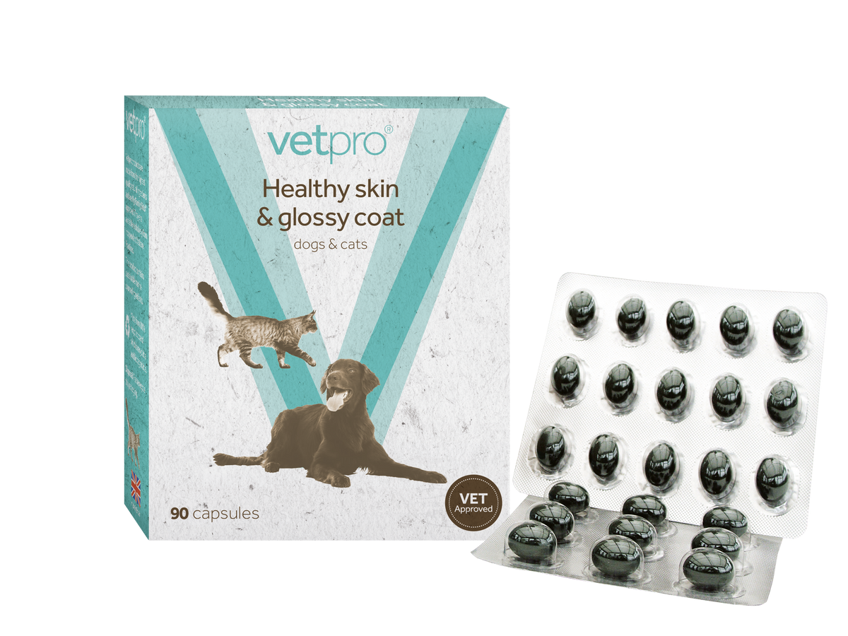 Vetpro - Healthy Skin & Glossy Coat - 90 capsules