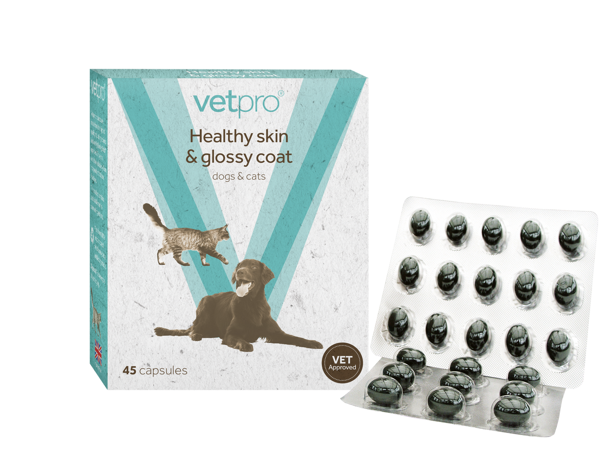 Vetpro - Healthy Skin & Glossy Coat - 45 capsules