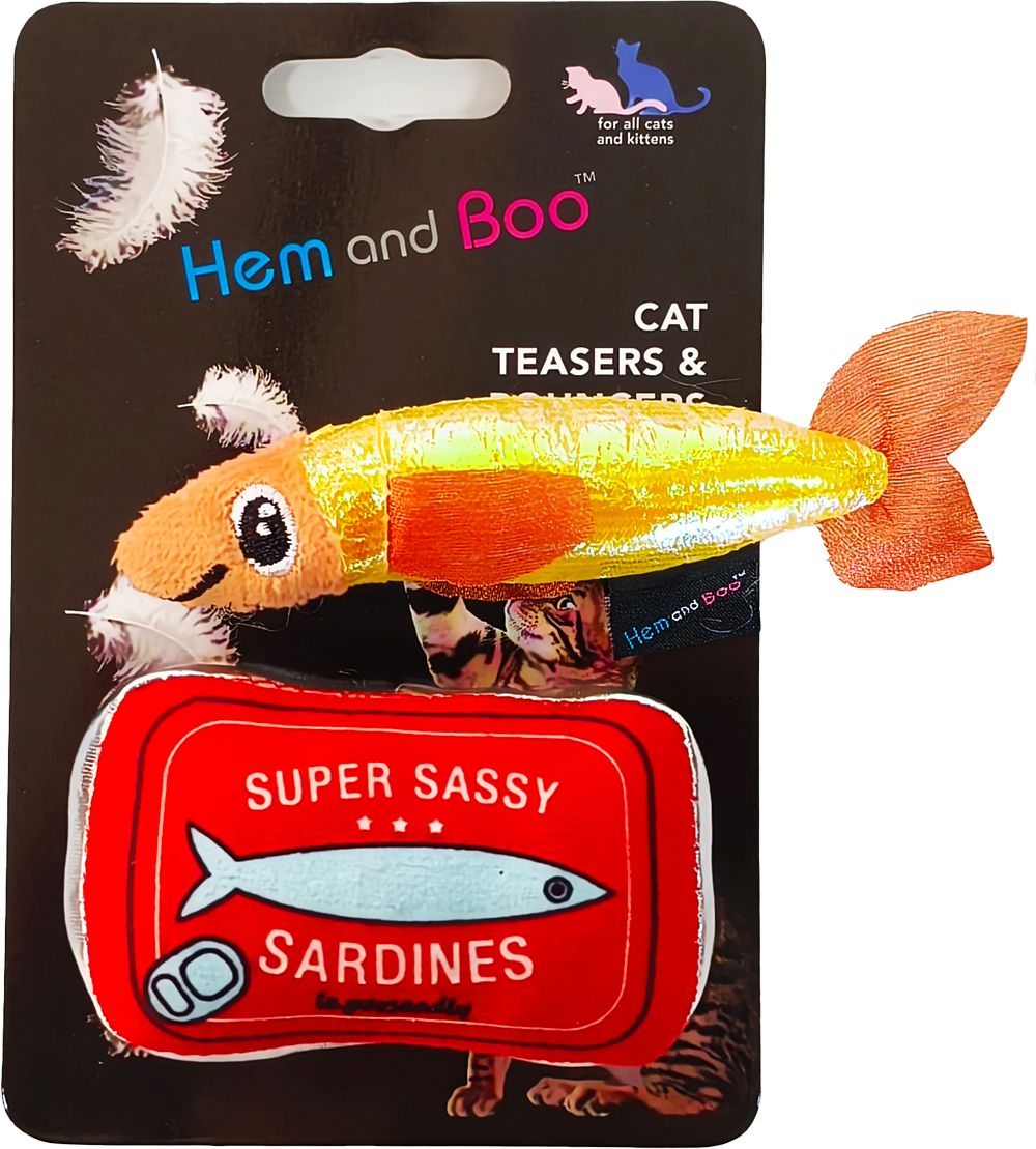 Hem and Boo Sardine and Tin Cat Toy