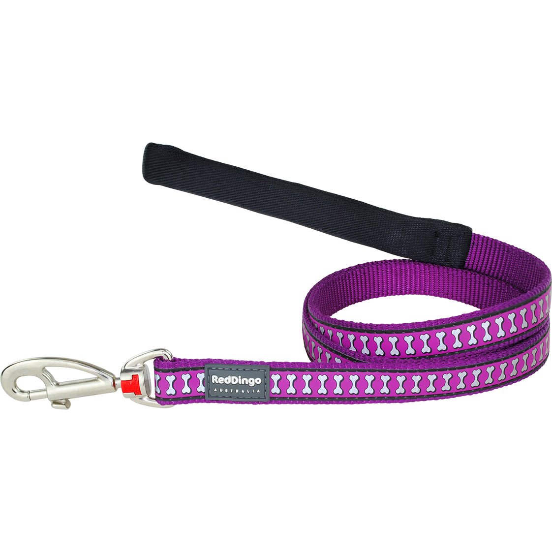 Red Dingo Reflective Purple Dog Lead