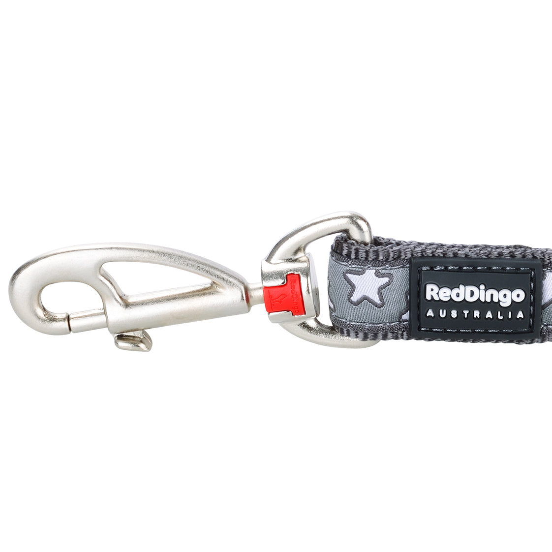 Red Dingo Stars Grey Dog Lead