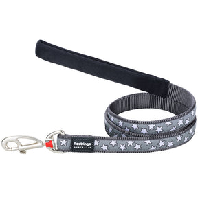 Red Dingo Stars Grey Dog Lead