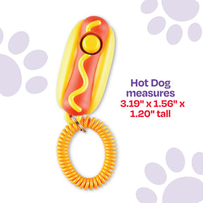 Brightkins Smarty Pooch Training Clicker - Hot Dog