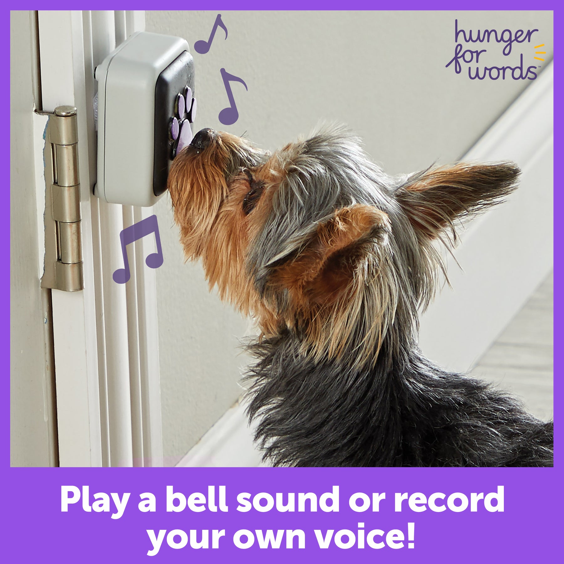 Hunger for Words Talking Pet Doorbell