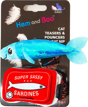 Hem and Boo Sardine and Tin Cat Toy