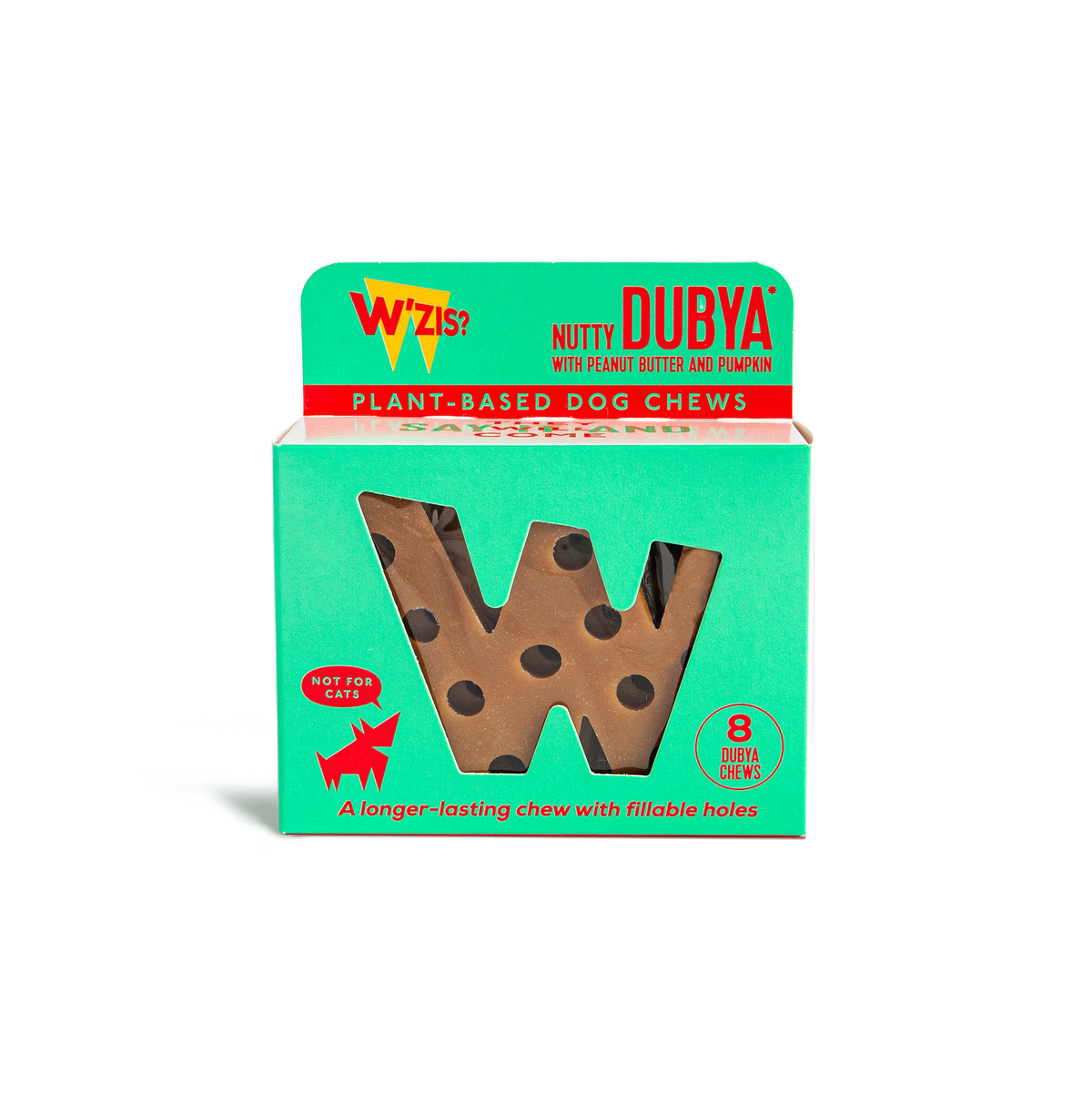 W'ZIS Nutty Dubya Long Lasting Chews - 8 Chew Box