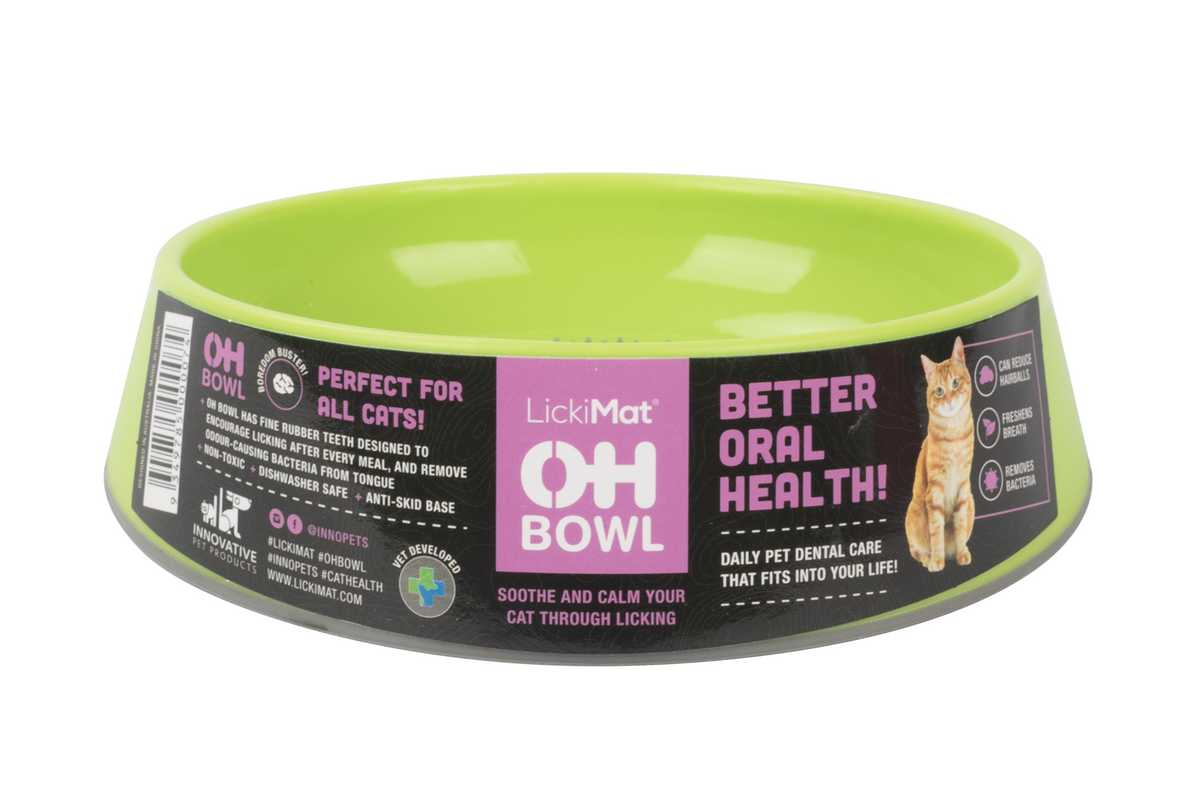 LickiMat Oh Bowl Cat Green