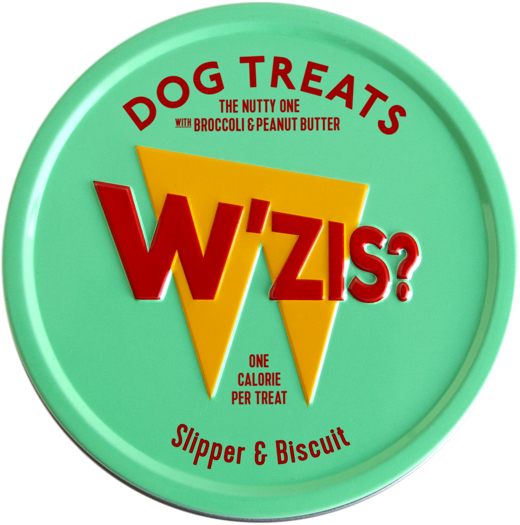 W’ZIS Slipper & Biscuit 1-Calorie Dog Treat Tin – Nutty Flavour 50g