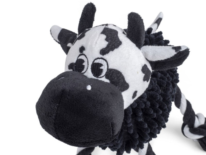 Petface Buddies Noodle Cow Dog Toy