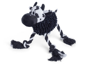 Petface Buddies Noodle Cow Dog Toy