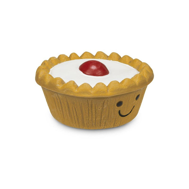 Petface Afternoon Tea Cherry Bakewell Latex Dog Toy