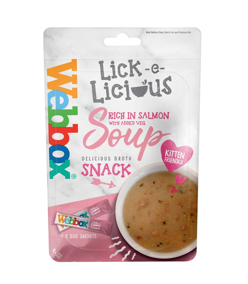 Webbox Cat Lick-e-Licious Salmon Fillet 18x (4x20g)