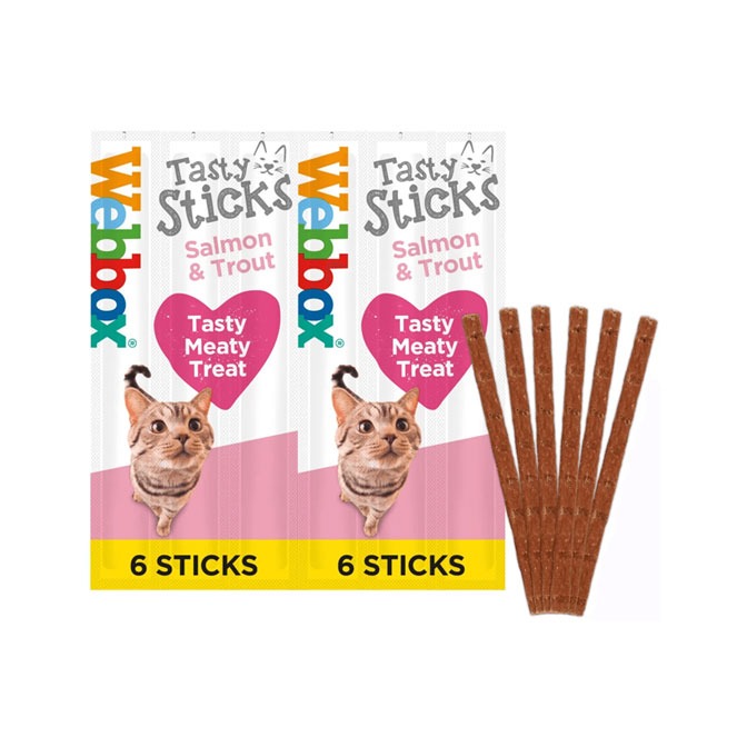 Webbox Cats Delight Salmon & Trout 12x6 Sticks