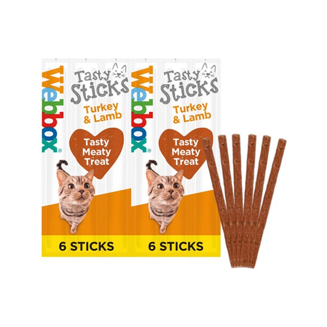 Webbox Cats Delight Turkey & Lamb 12x6 Sticks