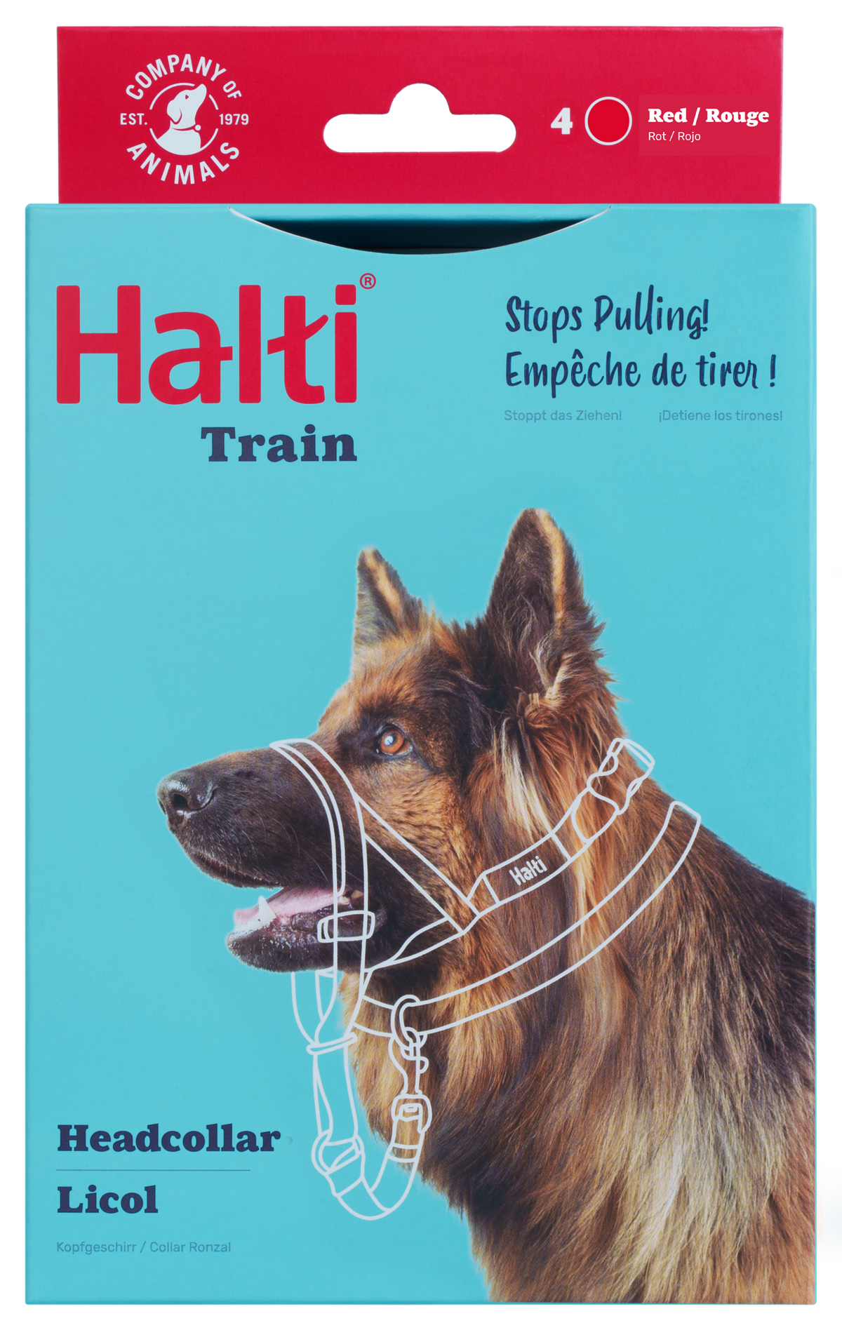 Halti Dog Headcollar Red