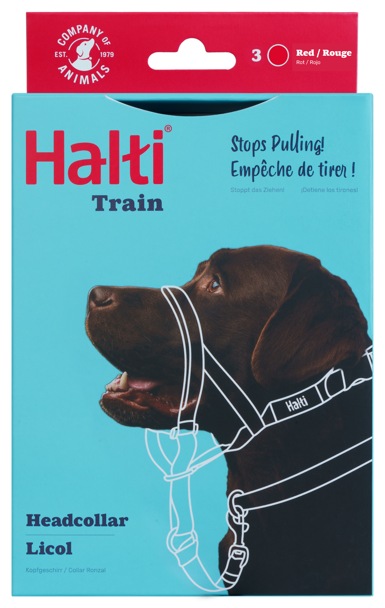 Halti Dog Headcollar Red