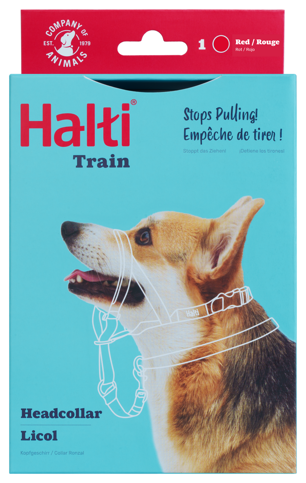 Halti Dog Headcollar Red