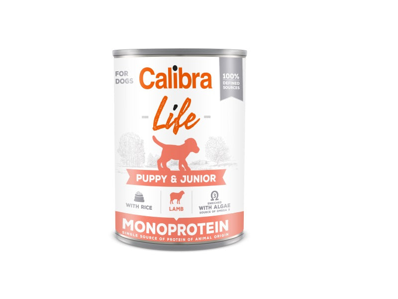 Calibra Dog Life Can Puppy & Junior Lamb & Rice