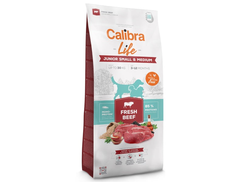 Calibra Dog Life Junior Small & Medium Fresh Beef