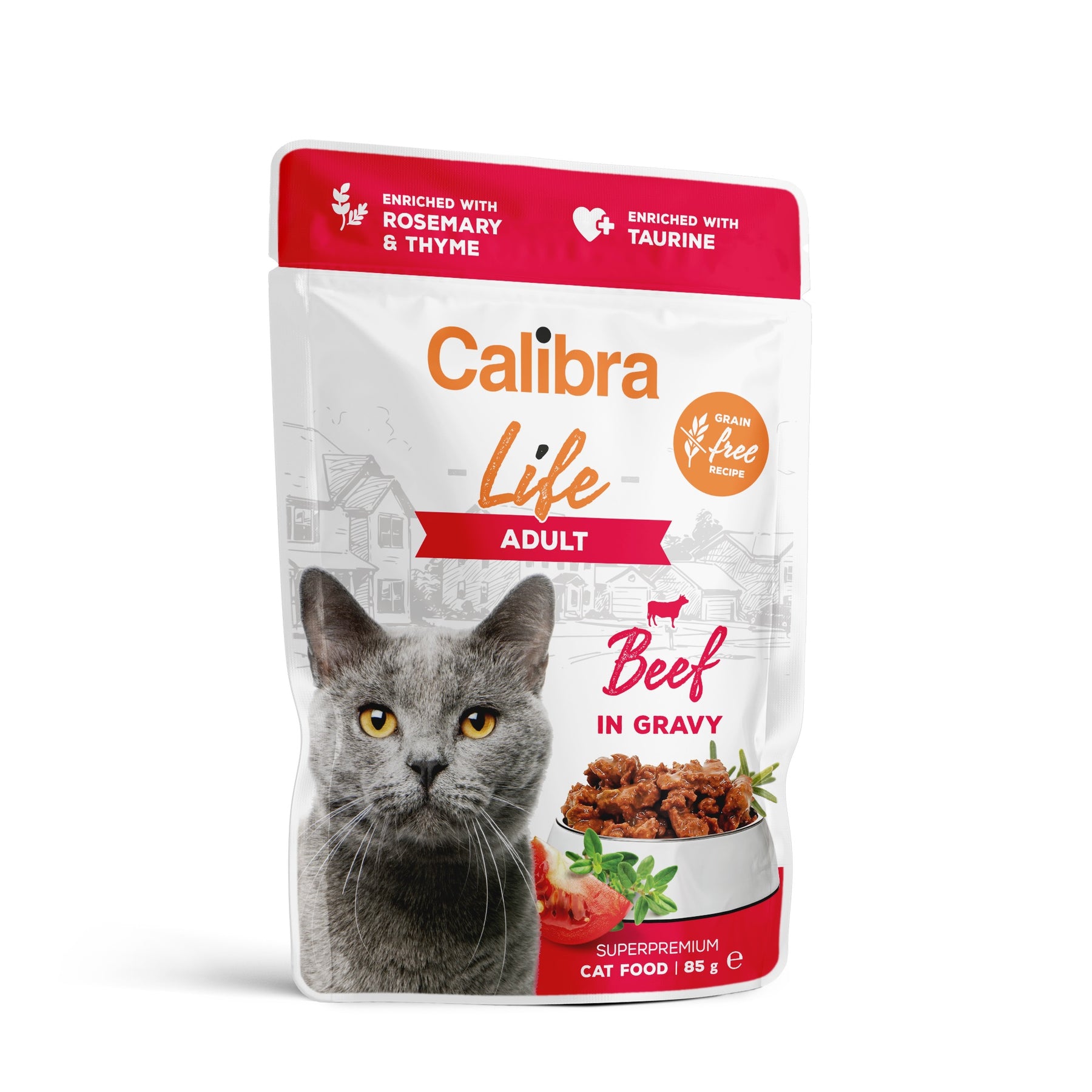 Calibra Cat Life Pouch Adult Beef