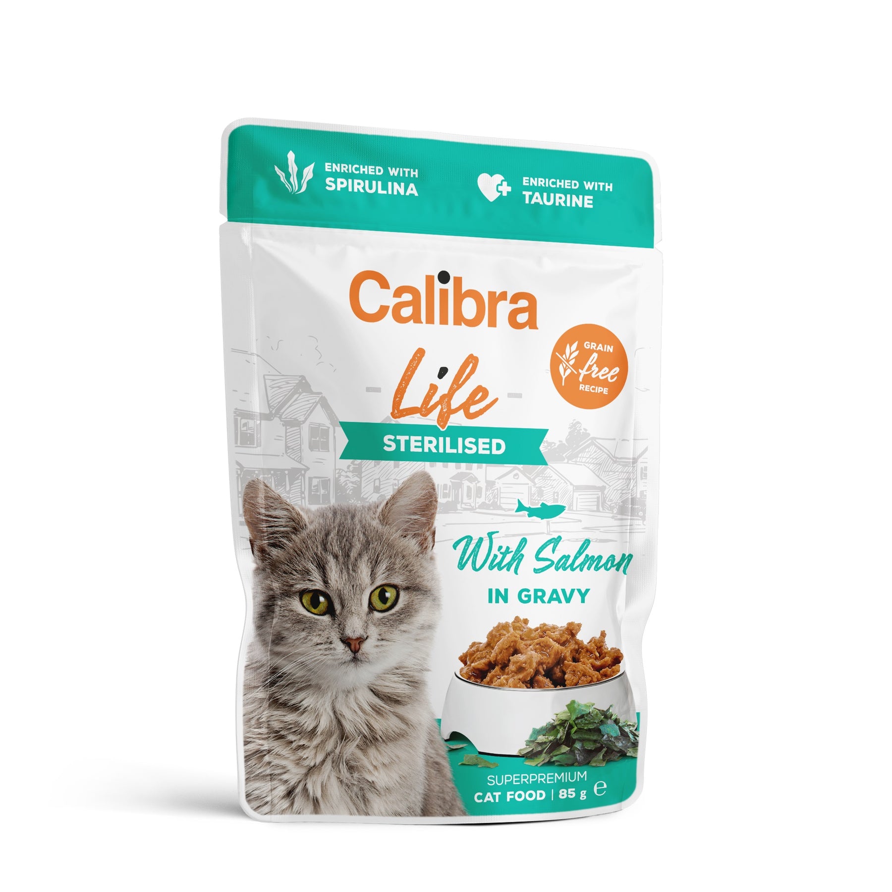 Calibra Cat Life Pouch Sterilised Salmon