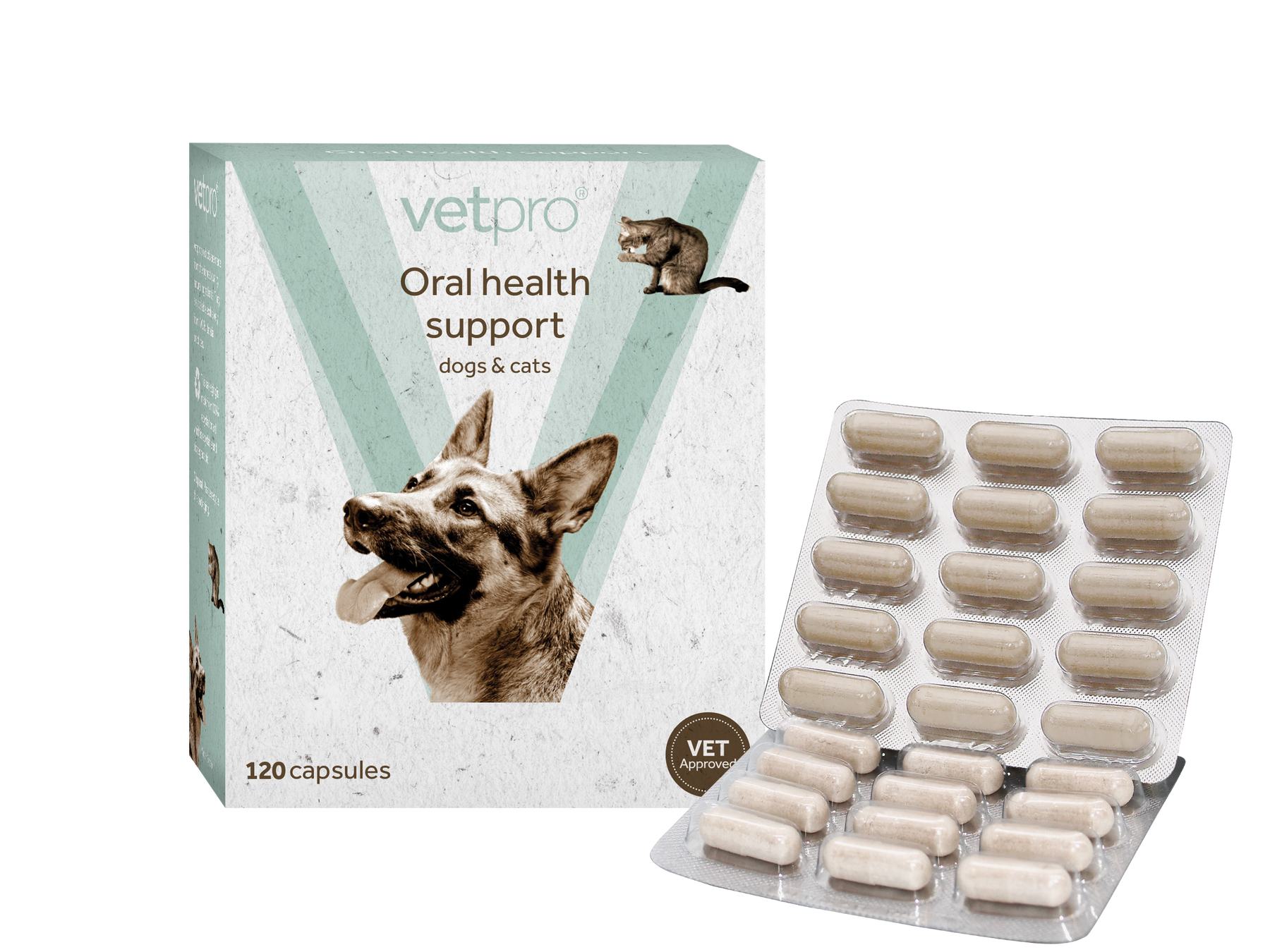 Vetpro - Oral Health Support - 120 capsules