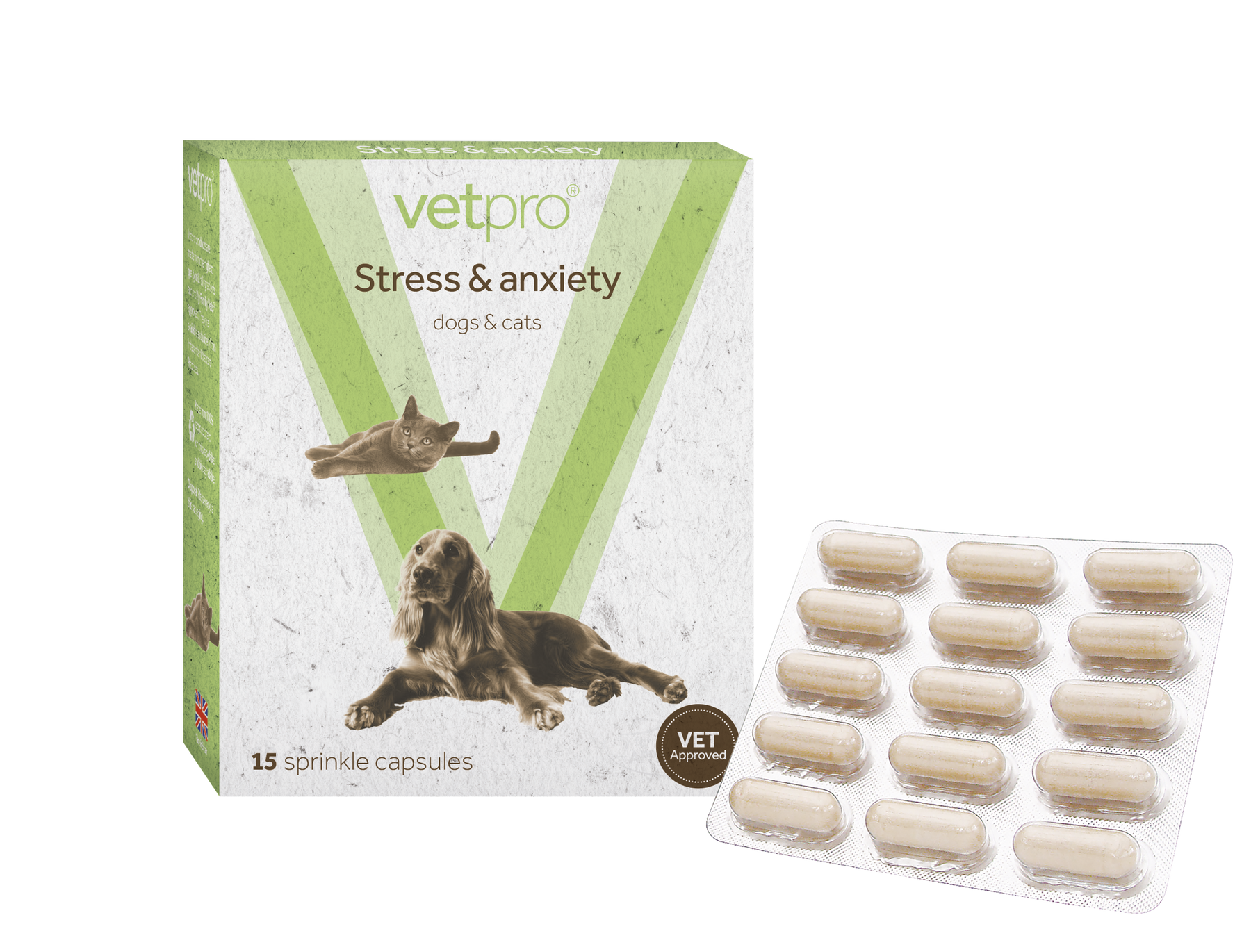 Vetpro - Stress & Anxiety - 15 capsules