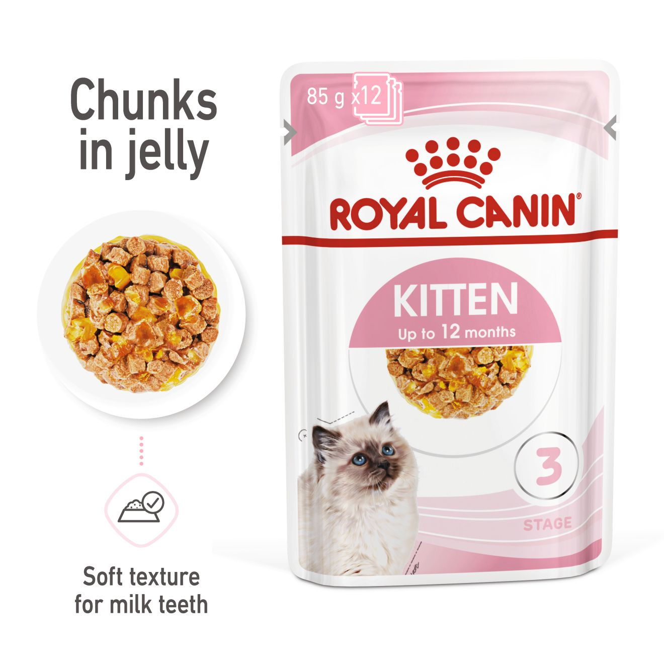 ROYAL CANIN® FELINE HEALTH NUTRITION WET KITTEN Chunks in jelly