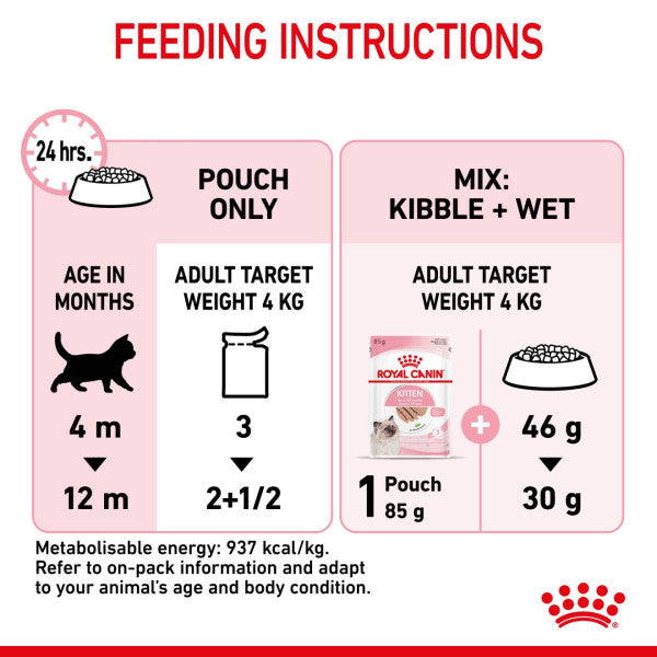 ROYAL CANIN FELINE HEALTH NUTRITION WET KITTEN Loaf in sauce Wet Pet Food