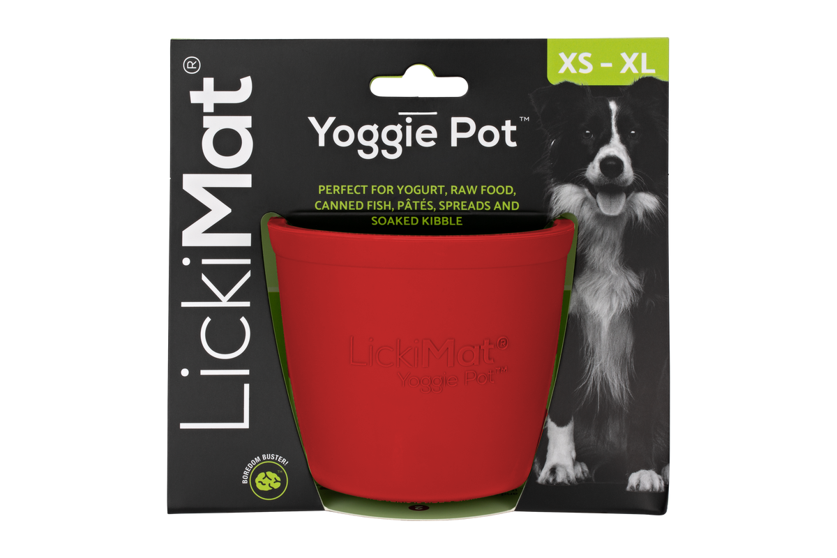 LickiMat Yoggie Pot Red