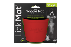 LickiMat Yoggie Pot Red