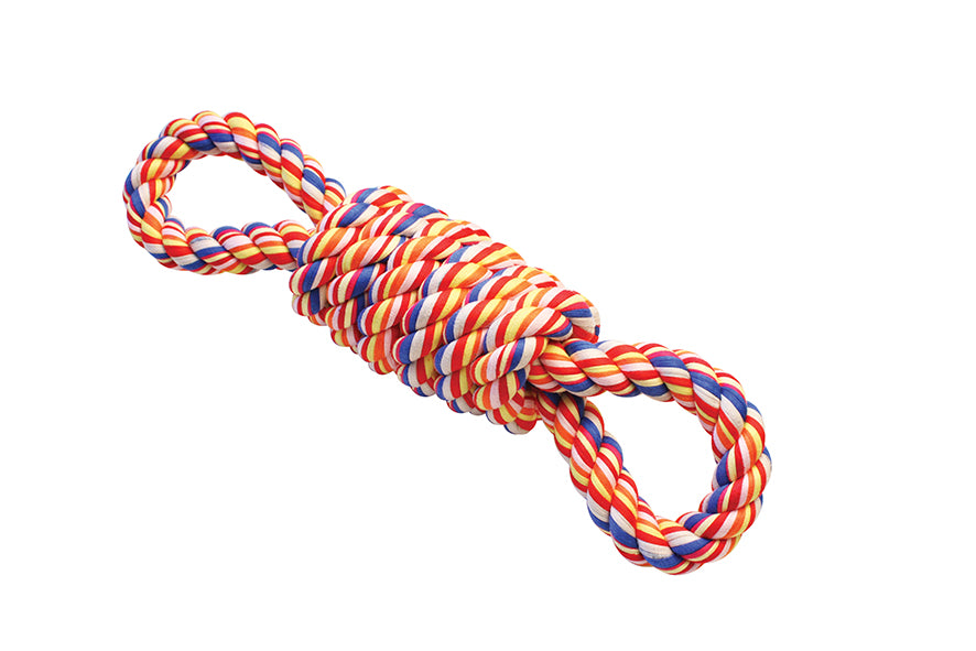 Coil Tugger & 2 Handles Dog Toy