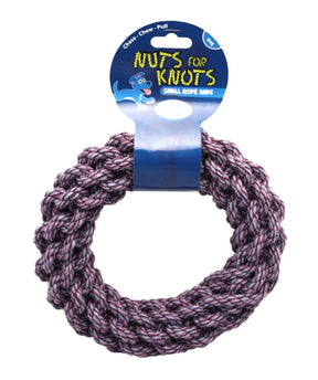 Nuts For Knots Ring Dog Toy (3 colours)