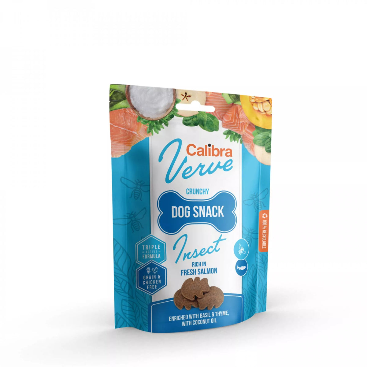 Calibra Verve Dog Crunchy Snack Insect & Salmon