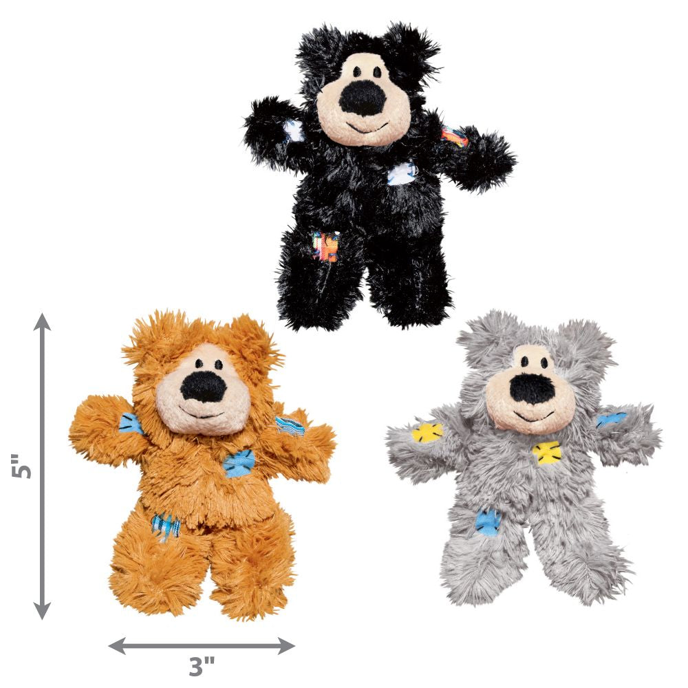 KONG Cat Softies Patchwork Bear