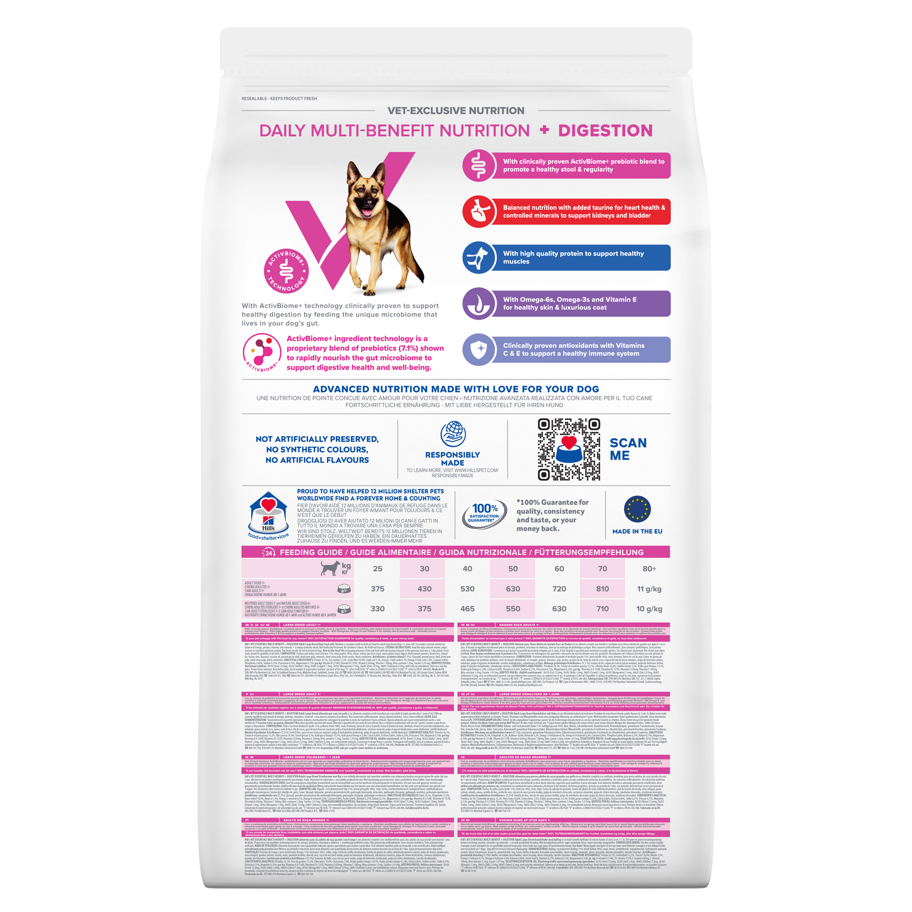 Hill's™ VET ESSENTIALS™ MULTI-BENEFIT + DIGESTION Adult 1+ Large Breed Dry Dog Food with Chicken