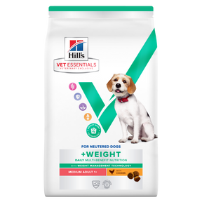 Hill's VET ESSENTIALS MULTI-BENEFIT + WEIGHT Adult 1+ Medium Dry Dog Food with Chicken 10kg