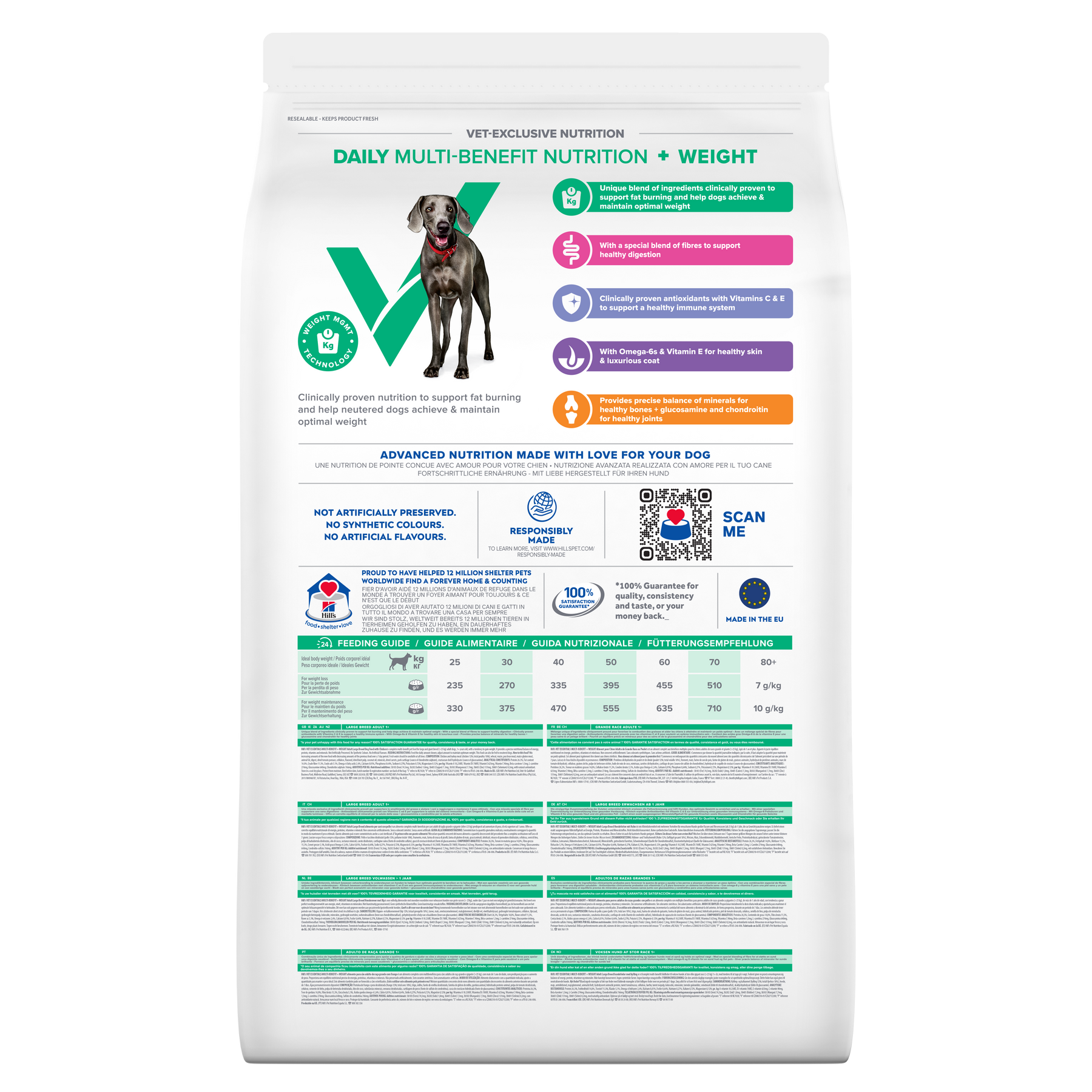 Hill s VET ESSENTIALS MULTI BENEFIT WEIGHT Adult 1 Large Breed Dry