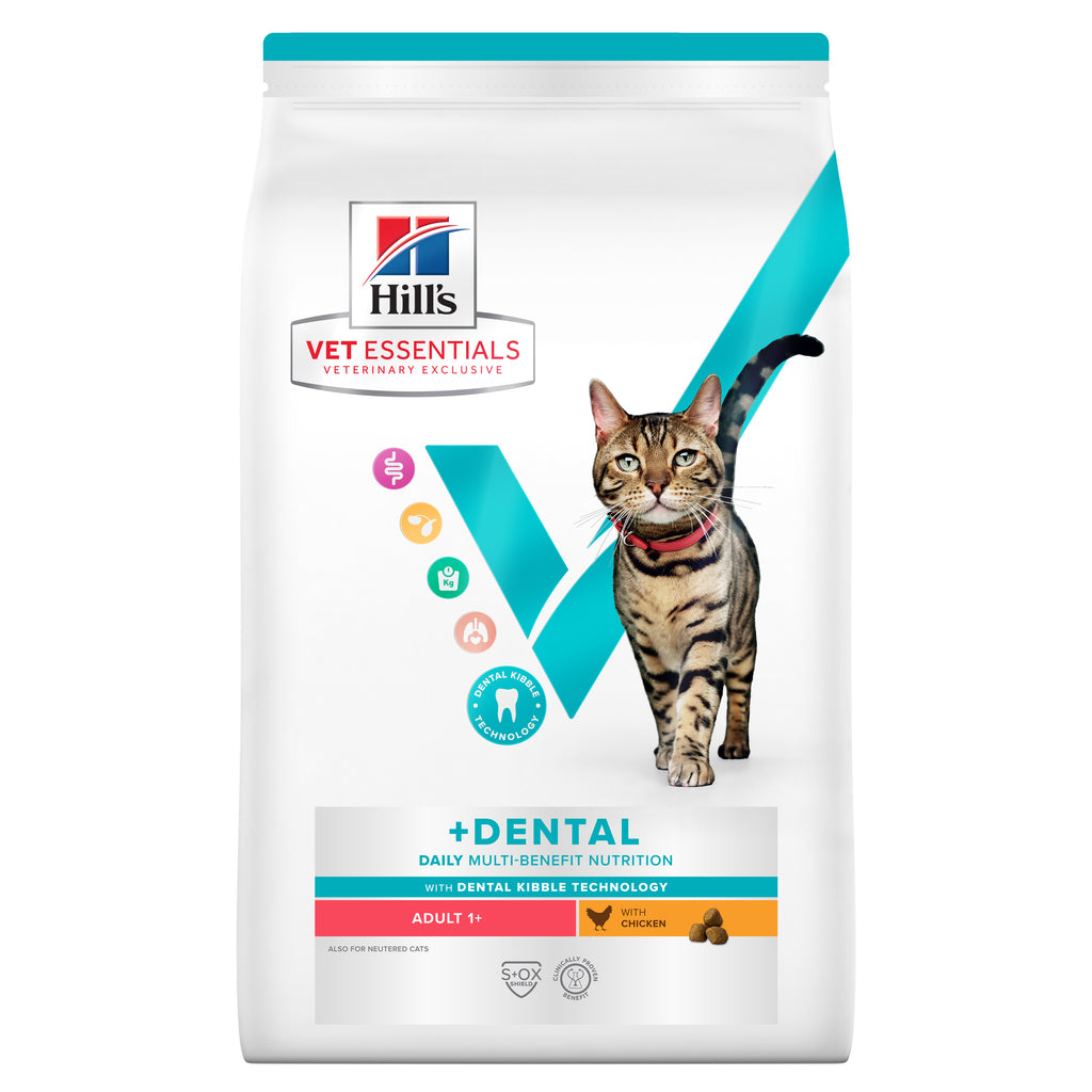 Hill s VET ESSENTIALS MULTI BENEFIT DENTAL Adult 1 Dry Cat Food wit