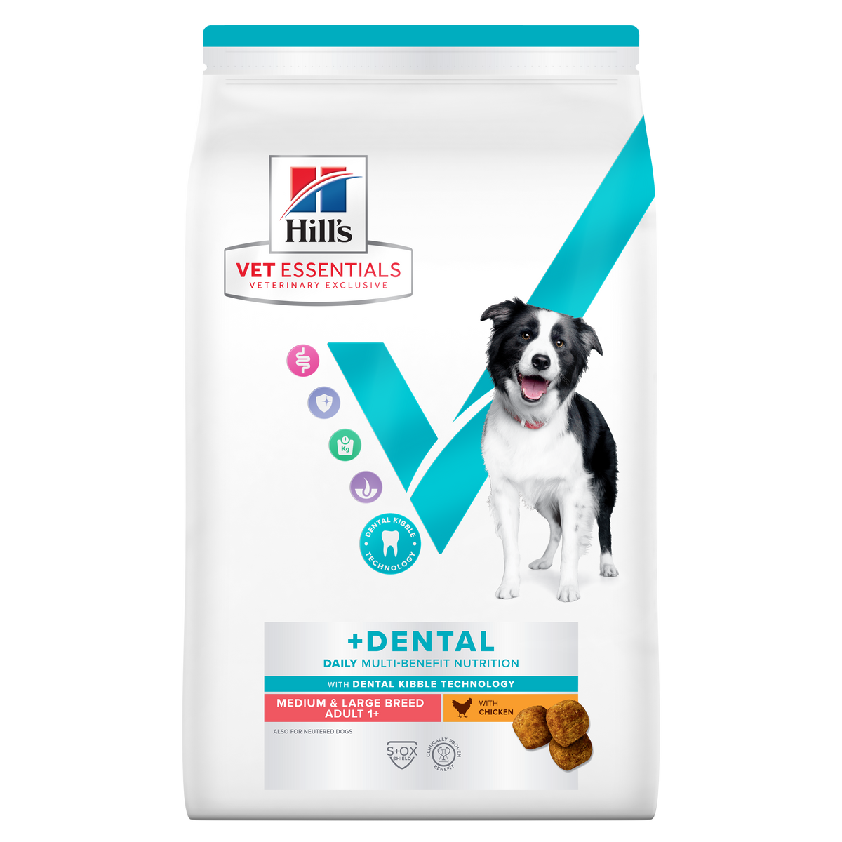 Hill's™ VET ESSENTIALS™ MULTI-BENEFIT + DENTAL Adult 1+ Medium and Large Breed Dry Dog Food with Chicken