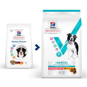 Hill's™ VET ESSENTIALS™ MULTI-BENEFIT + DENTAL Adult 1+ Medium and Large Breed Dry Dog Food with Chicken