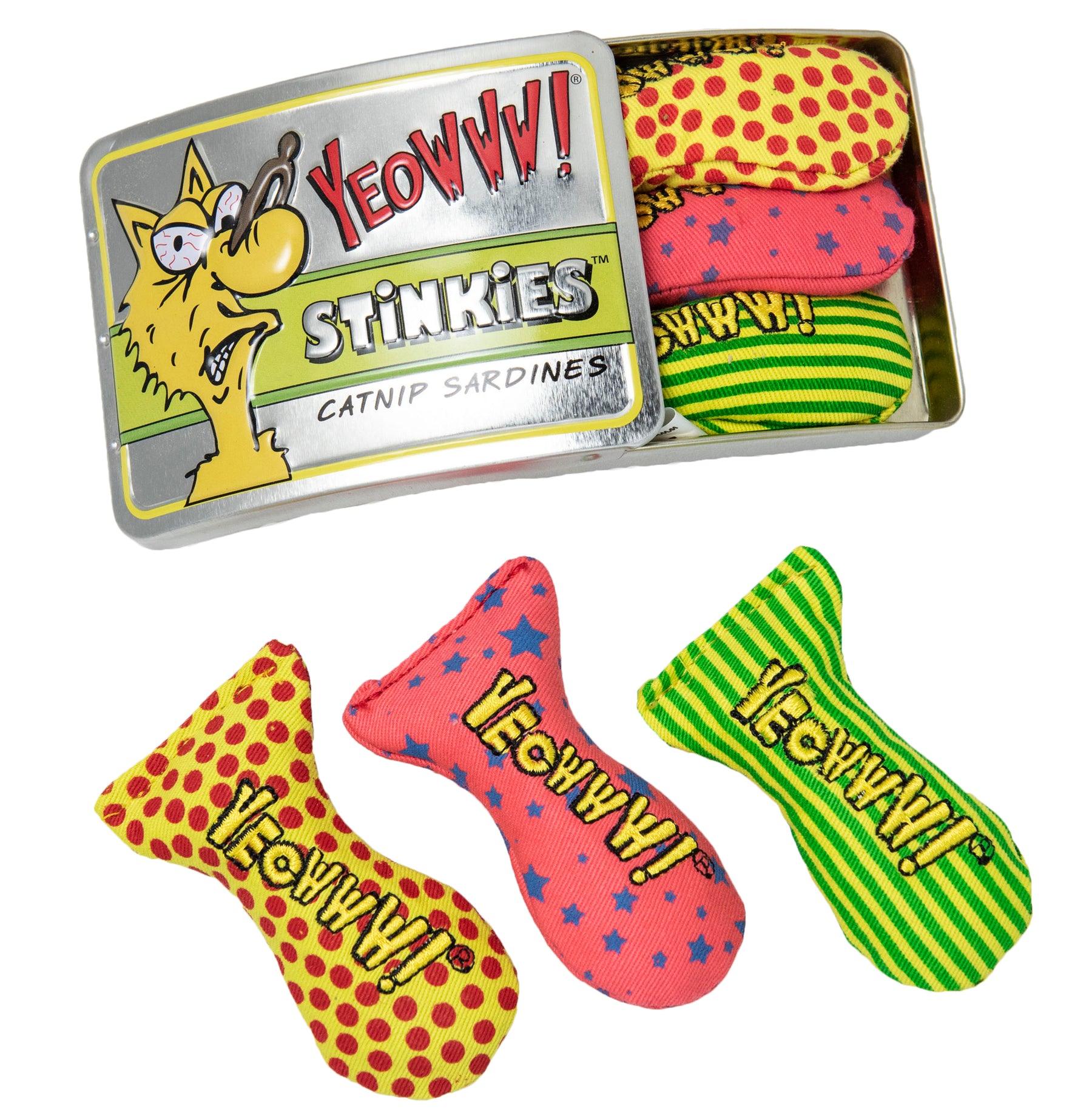 Yeowww Tin of Stinkies Cat Toy