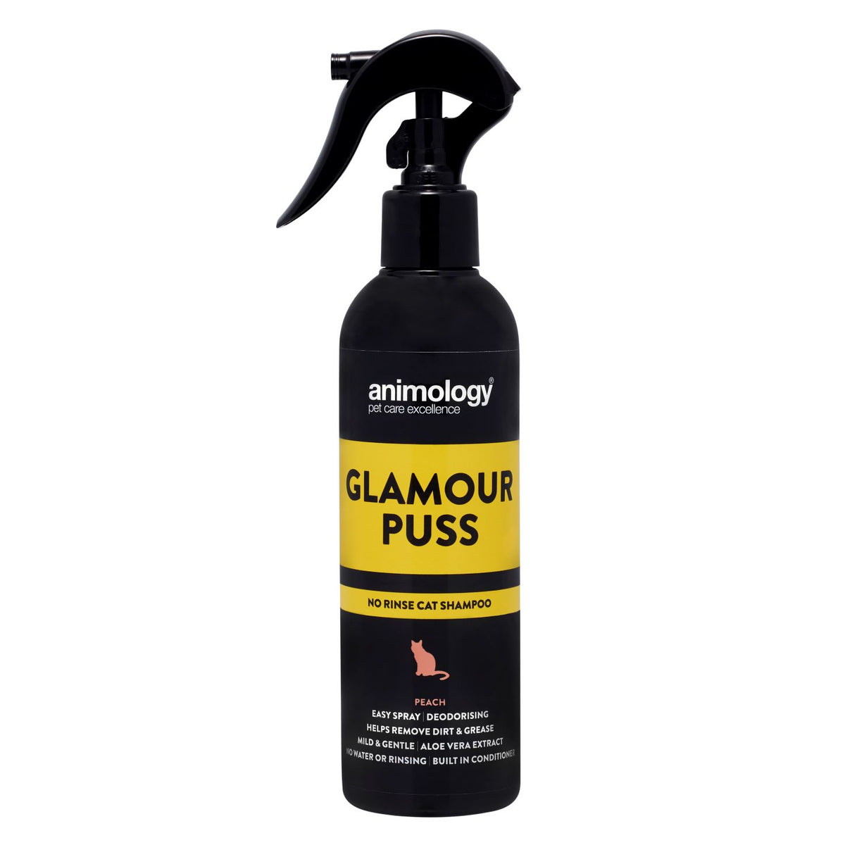 Animology Glamour Puss No Rinse Cat Shampoo Peach