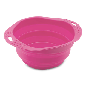 Beco Collapsible Travel Bowl Pink Large