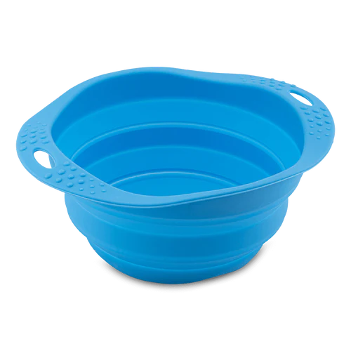 Beco Collapsible Travel Bowl Blue Small