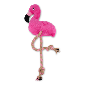 Beco Dual Texture Dog Toy Flamingo