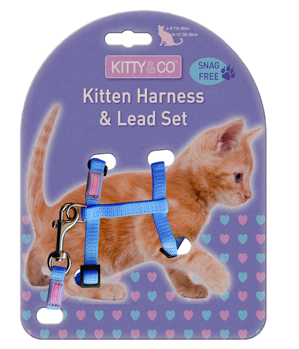 Snag Free Kitten Harness And Lead Set