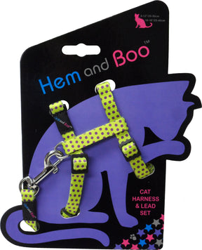 Spotty Cat Harness And Lead Set