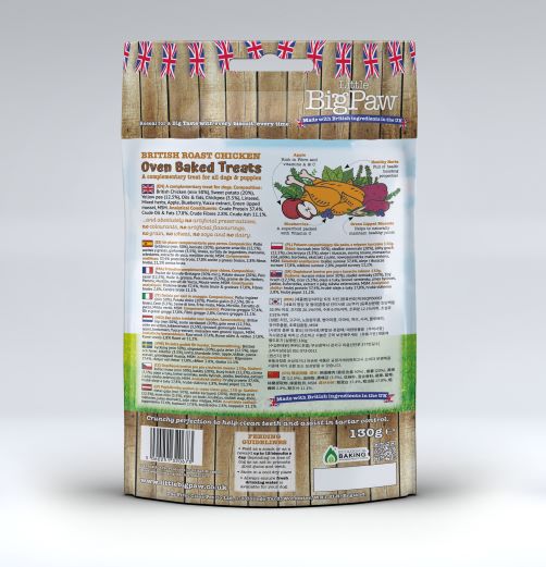 Little BigPaw British Roast Chicken Oven Baked Treats