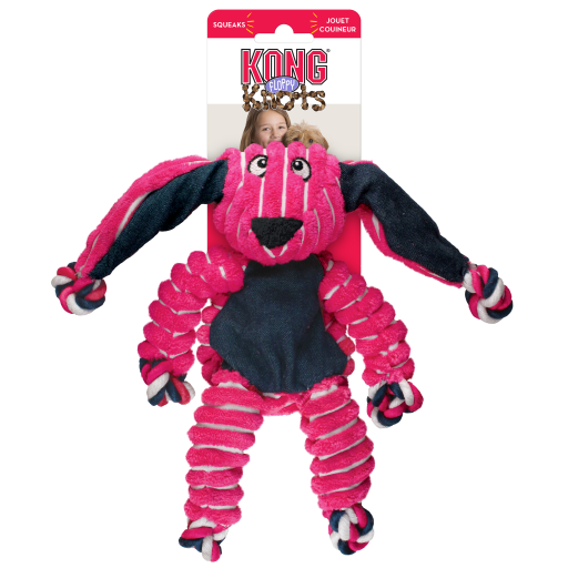 KONG Floppy Knots Bunny Dog Toy